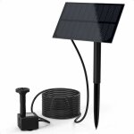 Gabrielle pompe solaire pour fontaine, 1, 5w pompe  eau solaire avec piquet de terre et 7 buses diffrent, ...