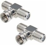 Gabrielle - répartiteur de câble coaxial, répartiteur tv 2 - pack type f mâle à 2 f femelle Gabrielle - répartiteur de câble coaxial, répartiteur tv 2 - pack type f mâle à 2 f femelle