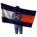 Serviette de bain rectangulaire imprime paris 70 140cm ventilateurs de serviette de plage - gabrielle ...