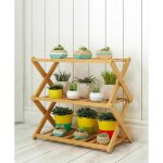 Gabrielle - tag�re � chaussures � 3 niveaux, �tag�re � chaussures en bambou , convient pour la maison, ...