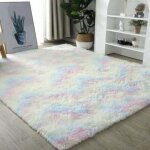 Gabrielle - tapis salon shaggy moelleux antid�rapant tapis chambre � poils longs doux & confortable grand ...