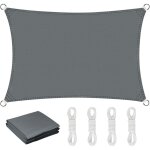 Gabrielle - voile d'ombrage, voile ombrage 3x4m rectangulaire, toile ombrage impermable offre une protection ...