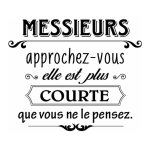 Stickers muraux citation humour 48 x 57 cm