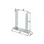 Support de poteau en u eta - 10 / 0210 xxx50xmm