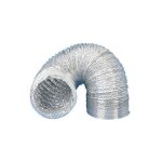 Gaine aluminium pour extracteur et arateur d'air  125 mm x 3 m ventilation conduit