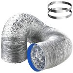 Alovez - gaine flexible aluminium 100mm x 5mtubage flexible, tuyau d'evacuation flexible librement rtractable ...