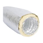 Ferrari srl - gaine flexible multicouche en aluminium isole  la laine de verre d. 152 mt. 10