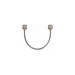 Gaine inox renforce 50 cm diamtre 13 / 10 mm avec chapeaux carrs sewosy
