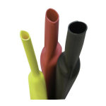 Gaine thermor�tractable, barre de 1 m, r�treint 2:1, diam. 9, 5 / 4, 8 mm, noir (234158)