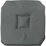 Galette 4 rabats 36 x 36 x 3. 5 cm polyester uni essentiel beton