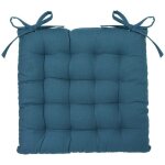 Coussin de chaise en coton vert d'eau 38 x 38 cm ? atmosphera créateur d'intérieur Coussin de chaise en coton vert d'eau 38 x 38 cm ? atmosphera créateur d'intérieur