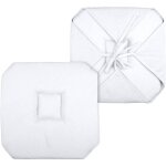 Galette de chaise italienne et unie blanc 40x40 cm