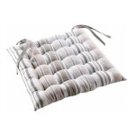 Galette de chaise matelass�e 'melina' 40x40cm gris