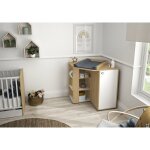 Galipette - ensemble duo lit 70x140 + commode 2 portes