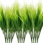 Galozzoit - 12 paquets de plantes artificielles herbe arbustes verts en plastique arbustes herbe de blé ... Galozzoit - 12 paquets de plantes artificielles herbe arbustes verts en plastique arbustes herbe de blé ...