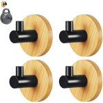 Galozzoit - 4 pi�ces crochets auto adh�sifs, crochet de peignoir, peignoir crochet de serviette, crochets ...