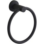Galozzoit - anneau porte - serviette mural en acier inoxydable 304 pour salle de bain noir