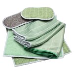 Chiffon, microfibre et lingette - lot de 6 chiffons bambou microfibres - nettoyer et lustrer toutes les ...