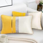 Galozzoit - housses de coussin rectangle moderne taies d'oreiller longues et solides dcoratives pour ...