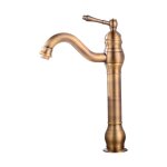 Galozzoit - mitigeur de lavabo pivotant  levier horizontal en bronze, applicable pour salle de bain ...