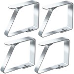 Galozzoit - pinces � nappe grandes ensemble de 4 acier inoxydable nappe clips anti - glissant (7cm x ...