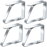 Galozzoit - pinces  nappe grandes ensemble de 4 acier inoxydable nappe clips anti - glissant (7cm x ...