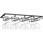 Galozzoit - porte verre � 4 rang�es, porte verres � pied suspendu, support � verre vin invers�, support ...