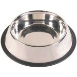 Animallparadise - gamelle  23cm 0. 90 litre en acier inox antidrapante pour chien.