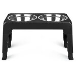 Gamelle pour chien, gamelle eau surleve rglable en 4 hauteur haloyo 2 en 1 anti eclaboussure gamelle ...