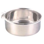 Gamelle, inox + support � suspendre, fixation vis 900 ml / � 14 cm