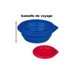 Gamelle de voyage en silicone dsignation : gamelle silicone capacit : 0. 5 litres taille : gamelle ...