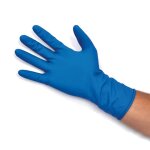 Gants en latex gardening doc high risk powder free - - bleu