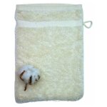Gant de toilette coton bio coloris naturel