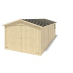 Altanka - garage en bois - 18, 19m2 - 3, 05x5, 91m - ep. 18mm - couleur: naturel