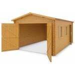 Garage latone - bois marron - 16, 86 m