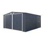 Garage en métal 16 m² - avec kit d'ancrage inclus 3, 80 m x 4, 20 m Garage en métal 16 m² - avec kit d'ancrage inclus 3, 80 m x 4, 20 m