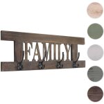 Mendler - penderie murale hwc - c60 family - penderie panneau de penderie - shabby - look vintage 60x21cm ...