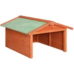 Garage de tondeuse � gazon 72x87x50 cm bois de sapin solide vidaxl