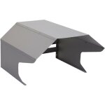 Garage pour tondeuse hwc - l43 - toit abri pour tondeuse - mtal 40x59x69cm - gris