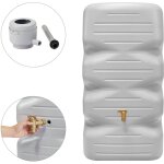 Garantia cubus cuve de jardin kit complet 340 l, gris bton incl. robinet de vidange en plastique et ...