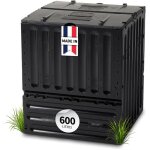 Garantia eco - king composteur 600 l, noir