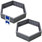 Graf - kit 2 carr�s potager ergo - h�xagone