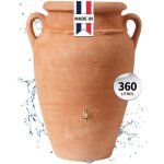 Garantia - r�servoir amphore antik 360 l terracotta avec bac � plantes