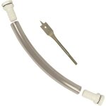 Garantia - set de raccordement pour rcuprateur d'eau de pluie avec foret, 19 mm (3 / 4), tuyau 25 cm ...