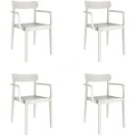 Garbar - elba fauteuil int�rieur, ext�rieur set 4 blanc