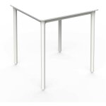 Garbar - marsella table carre intrieure, extrieure 70x70 blanc