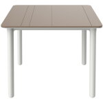Garbar noa table carrée intérieure, extérieure 90x90 pied blanc - tableau sable Garbar noa table carrée intérieure, extérieure 90x90 pied blanc - tableau sable