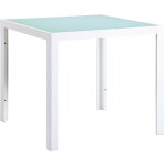 Garbar - shio table carre intrieure, extrieure 80x80 blanc