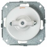 Fontini - garby colonial - interrupteur va & vient et manette porcelaine blanche r�f. 31308173