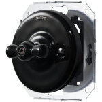 Garby colonial - interrupteur va & vient et manette porcelaine noire r�f. 31308173 fontini